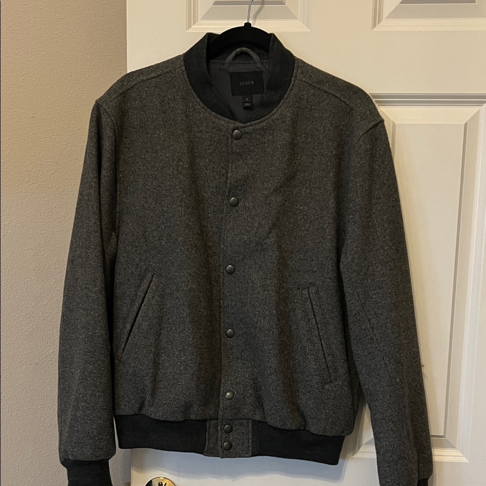 J. Crew Dark Gray Bomber Jacket